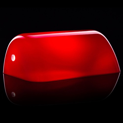 Glasschirm Banker Lampe 9696 rot
Glasschirm 9696 Rubin