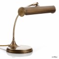 Schreibtischleuchte aus Messing. Mit verstellbarem Zylinder-Reflektor, warmweißem LED-Licht und traditionell in Handarbeit gefertigt.