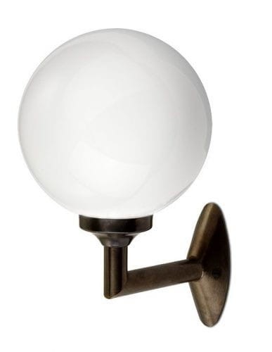 Wandlampe im Art déco W 2675 Antik / Glasschirm 0011 Opal