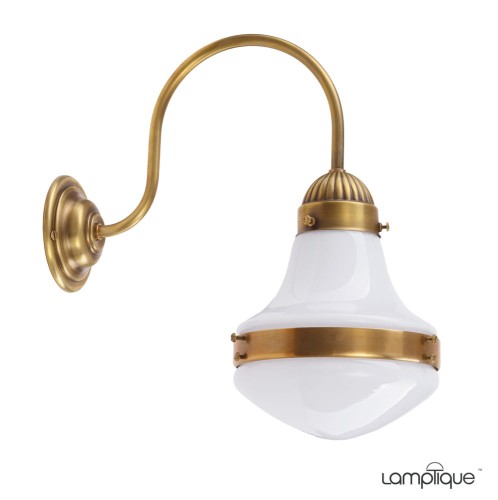 Einzigartige Art déco Bauhaus Wandlampen aus Messing "Luzette" Siemens Wandleuchte.