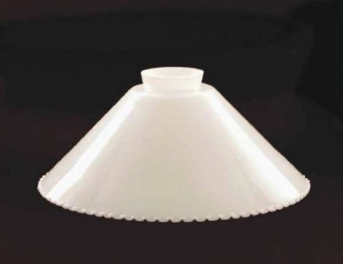 Glasschirm 4119 Perlrand opal