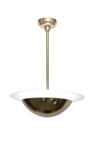 Art-Déco-Pendelleuchte – Berliner Messing Indirektes Licht | Ø 30/45 cm | 18-W-LED-Modul