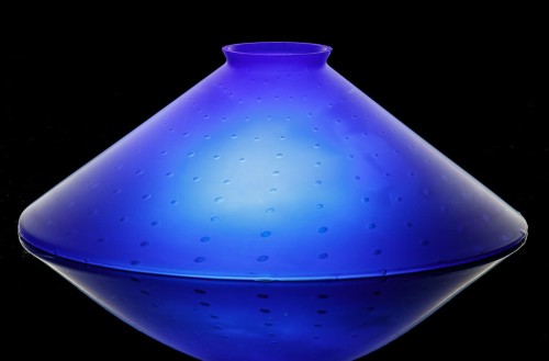 Glasschirm 6836/25 Indigo Optik